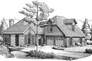 European Style House Plan - 3 Beds 2.5 Baths 1860 Sq/Ft Plan #410-304 