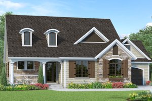 Country Exterior - Front Elevation Plan #930-248