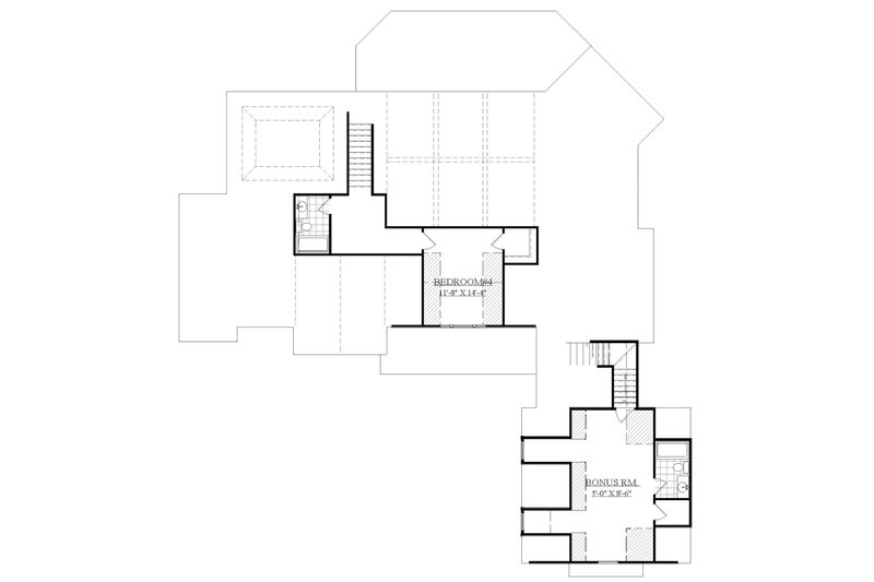Dream House Plan - Floor Plan - Upper Floor for Farmhouse House Plan #1071-7 - 4 bed, 3.5 bath