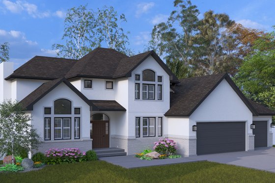 Exterior - Front Elevation 3 for Traditional House Plan #1060-346 - 3 bed, 2.5 bath