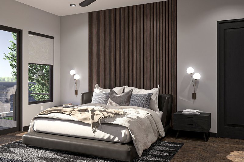 House Design - Interior - Master Bedroom for Modern House Plan #455-392 - 2 bed, 2 bath