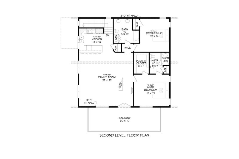 House Plan Design - Floor Plan - Upper Floor for Modern House Plan #932-634 - 3 bed, 3 bath