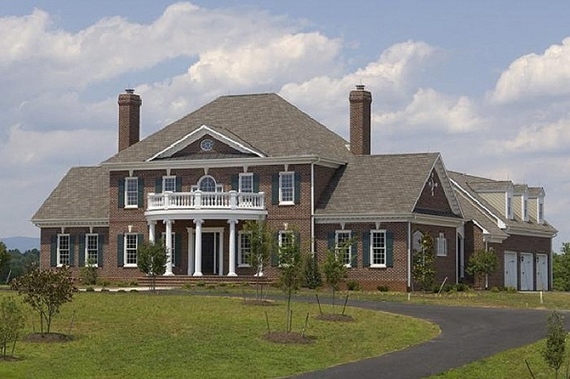 House Blueprint - Front View - 4500 European style home