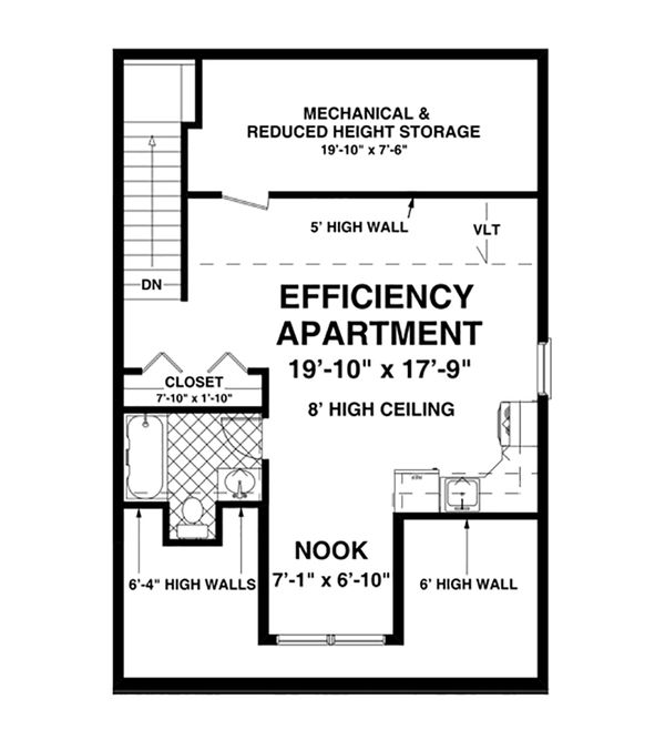 Craftsman Floor Plan - Upper Floor Plan #56-612