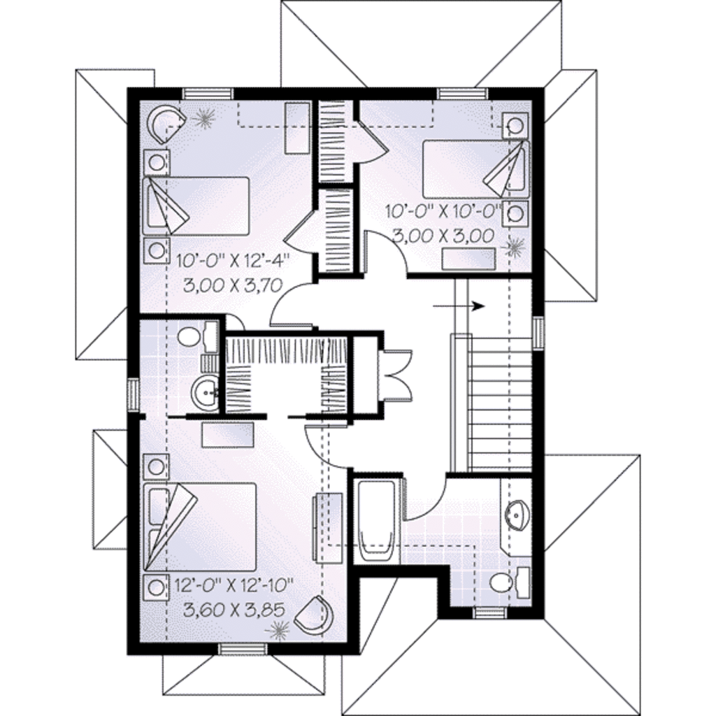 European Style House Plan 3 Beds 2 5 Baths 1603 Sq Ft European Style House Plan 3 Beds 2 5 Baths 1603 Sq Ft
