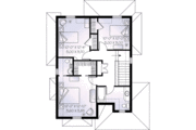 European Style House Plan - 3 Beds 2.5 Baths 1603 Sq/Ft Plan #23-550 