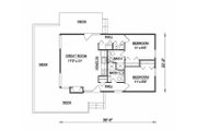 Cabin Style House Plan - 2 Beds 2 Baths 786 Sq/Ft Plan #116-104 
