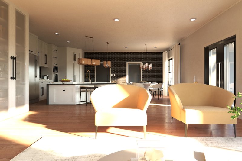 House Design - Interior - Family Room 1 for Barndominium House Plan #1064-307 - 7 bed, 7 bath