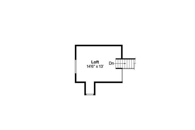 Home Plan - Floor Plan - Upper Floor for Craftsman House Plan #124-565 - 2 bed, 1 bath