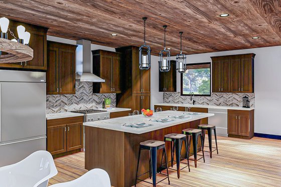 Interior - Kitchen for Barndominium House Plan #455-249 - 4 bed, 3.5 bath