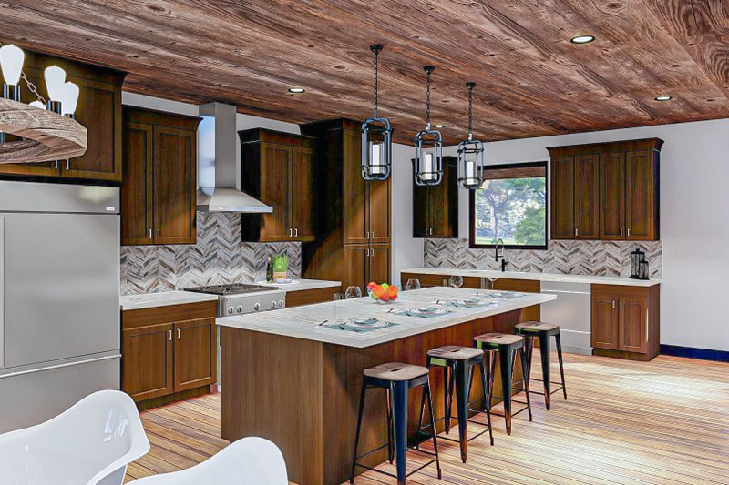 House Design - Interior - Kitchen for Barndominium House Plan #455-249 - 4 bed, 3.5 bath
