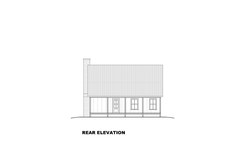Architectural House Design - Exterior - Rear Elevation 2 for Farmhouse House Plan #1117-19 - 3 bed, 2.5 bath