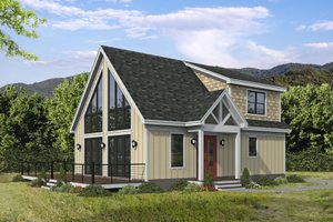 Country Exterior - Front Elevation Plan #932-1094