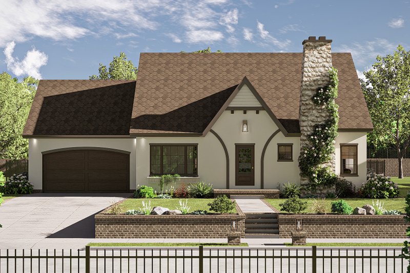 House Design - Cottage Exterior - Front Elevation Plan #455-429