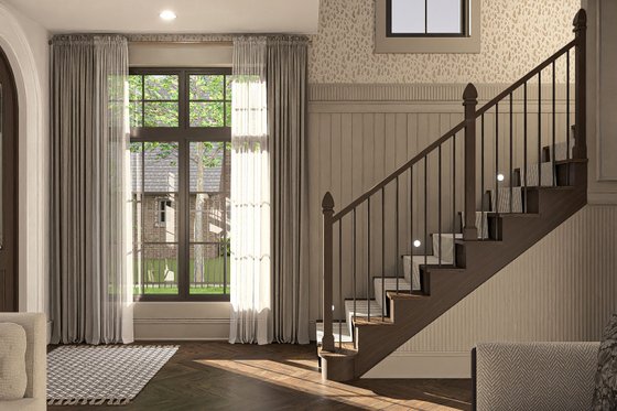 Interior - Entry for Modern House Plan #455-430 - 3 bed, 2.5 bath