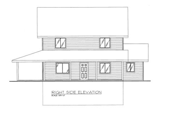 Exterior - Other Elevation for Bungalow House Plan #117-611 - 3 bed, 3 bath