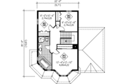 Traditional Style House Plan - 3 Beds 1.5 Baths 1434 Sq/Ft Plan #25-274 Floor 
