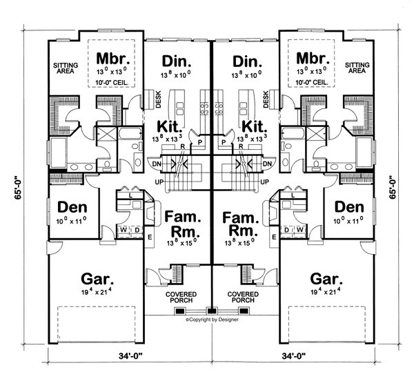 Home Plan - Bungalow Floor Plan - Main Floor Plan #20-2136