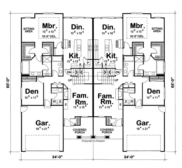 Dream House Plan - Bungalow Floor Plan - Main Floor Plan #20-2136