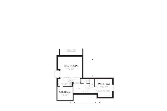 Floor Plan - Lower Floor for Traditional House Plan #48-244 - 4 bed, 3.5 bath