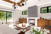 Craftsman Style House Plan - 3 Beds 2.5 Baths 3005 Sq/Ft Plan #124-1414 