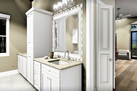 Interior - Master Bathroom for Bungalow House Plan #44-238 - 2 bed, 2 bath