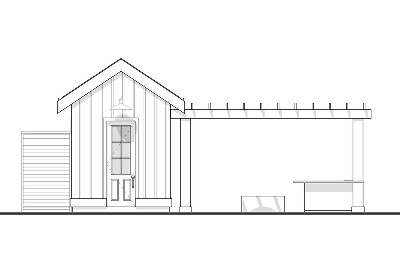 House Blueprint - Exterior - Other Elevation for Farmhouse House Plan #1114-103, 0.5 bath
