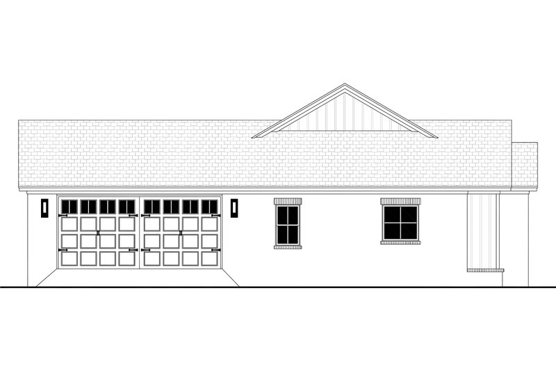 House Design - Exterior - Other Elevation for Farmhouse House Plan #430-387 - 3 bed, 2.5 bath