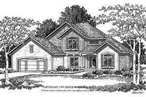 Traditional Exterior - Front Elevation Plan #70-409