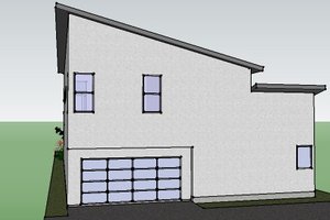 Exterior - Rear Elevation for Modern House Plan #449-2 - 3 bed, 3.5 bath