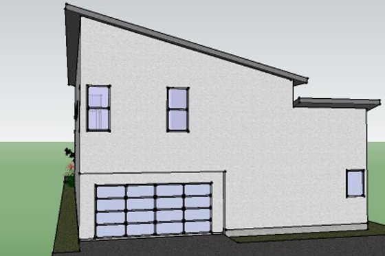 Exterior - Rear Elevation for Modern House Plan #449-2 - 3 bed, 3.5 bath