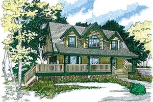 Country Exterior - Front Elevation Plan #47-383