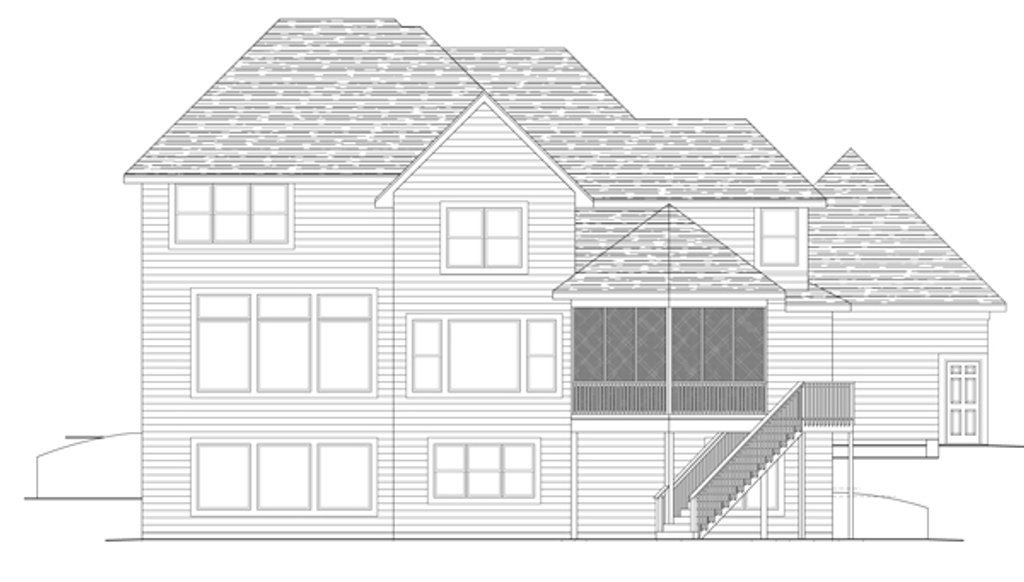 Traditional Style House Plan - 4 Beds 3.5 Baths 3402 Sq/Ft Plan #51-472 ...