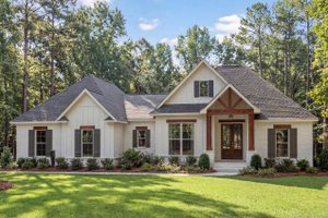 Exterior - Front Elevation 3 for Craftsman House Plan #430-99 - 3 bed, 2 bath