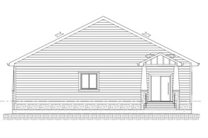Exterior - Rear Elevation for Farmhouse House Plan #1077-5 - 2 bed, 3 bath