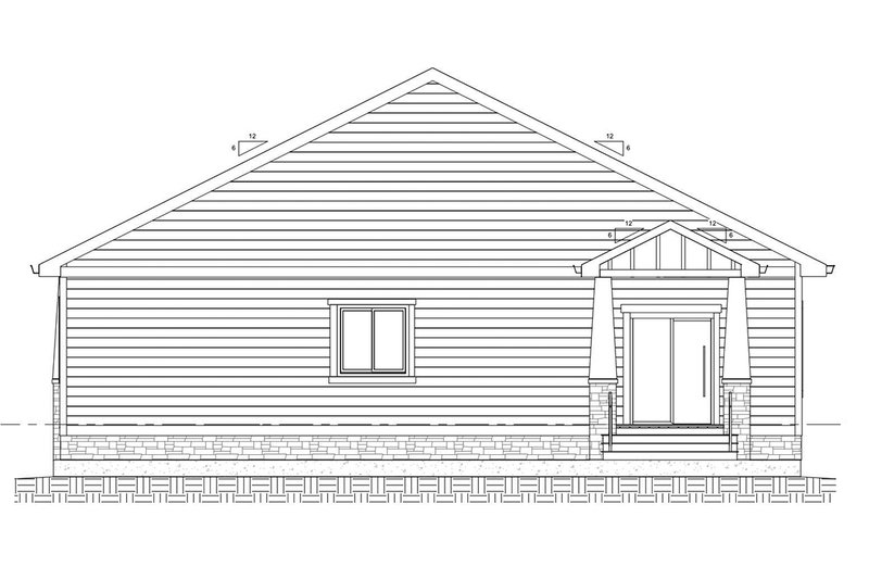 Architectural House Design - Exterior - Rear Elevation for Farmhouse House Plan #1077-5 - 2 bed, 3 bath