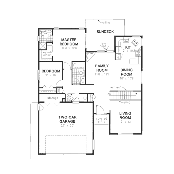 European Floor Plan - Main Floor Plan #18-9329