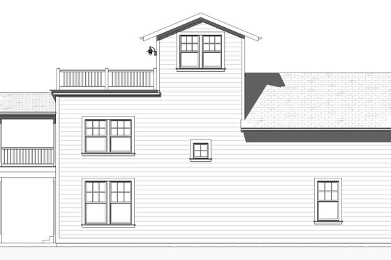 Exterior - Other Elevation 1 for Beach House Plan #901-165 - 5 bed, 3.5 bath