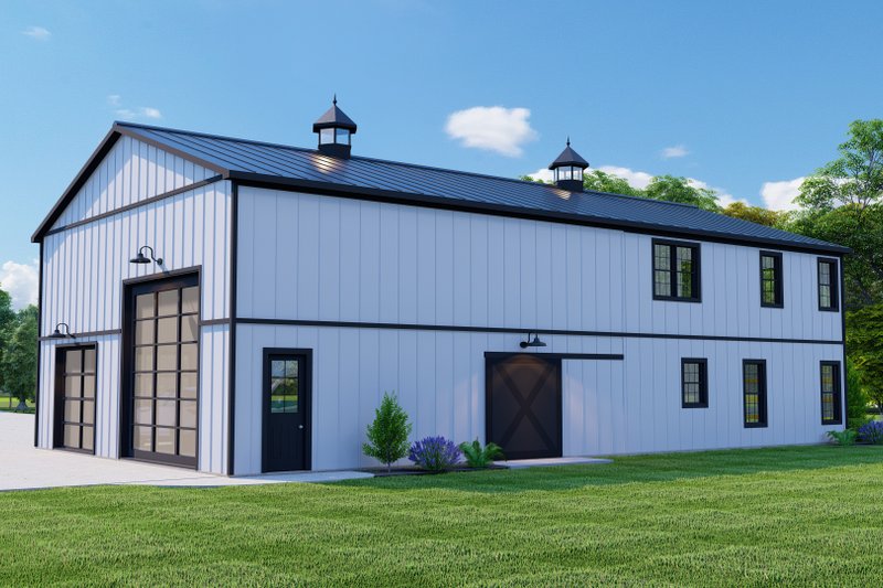Dream House Plan - Exterior - Rear Elevation for Barndominium House Plan #1064-220 - 3 bed, 2.5 bath
