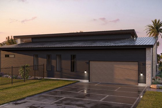 Exterior - Other Elevation 2 for Modern House Plan #455-560 - 3 bed, 2 bath