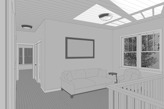 Interior - Family Room for Craftsman House Plan #461-42 - 5 bed, 4 bath