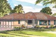 Mediterranean Style House Plan - 3 Beds 1 Baths 1092 Sq/Ft Plan #124-434 