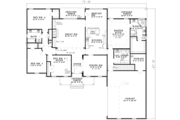 Colonial Style House Plan - 4 Beds 2 Baths 2502 Sq/Ft Plan #17-121 