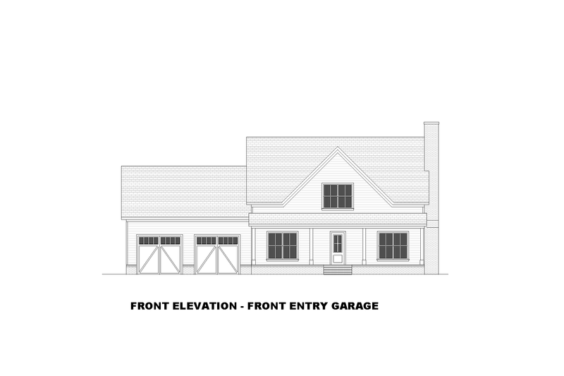 Architectural House Design - Exterior - Front Elevation 4 for Farmhouse House Plan #1117-35 - 3 bed, 2.5 bath