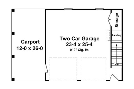 Floor Plan - Main Floor for Traditional House Plan #21-337, 0 bath