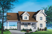 Farmhouse Style House Plan - 3 Beds 2 Baths 1621 Sq/Ft Plan #25-4262 