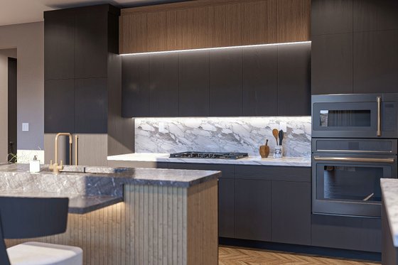 Interior - Kitchen for Barndominium House Plan #455-340 - 3 bed, 2.5 bath