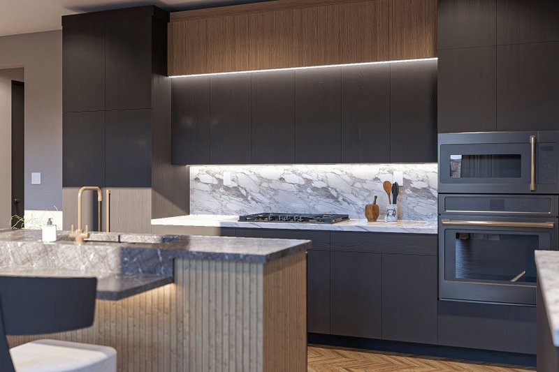 House Design - Interior - Kitchen for Barndominium House Plan #455-340 - 3 bed, 2.5 bath