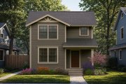 Craftsman Style House Plan - 3 Beds 2.5 Baths 1557 Sq/Ft Plan #124-1452 Exterior 