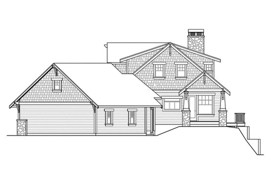 Exterior - Other Elevation 1 for Craftsman House Plan #124-880 - 3 bed, 3.5 bath
